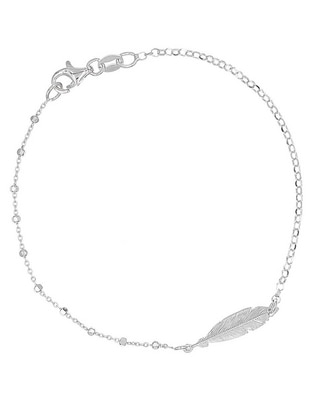 Pulsera de plata P 925 acabado baño de rodio