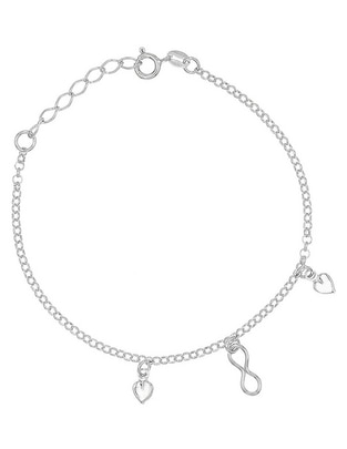 Pulsera de plata P 925 acabado baño de rodio