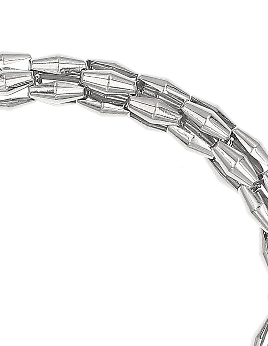 Pulsera de plata P 925 acabado baño de rodio 2