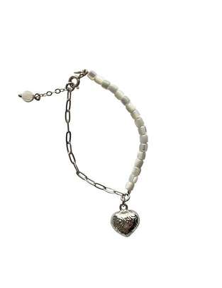 Pulsera E&N Cherny de plata P 925 Madre Perla con acabado liso