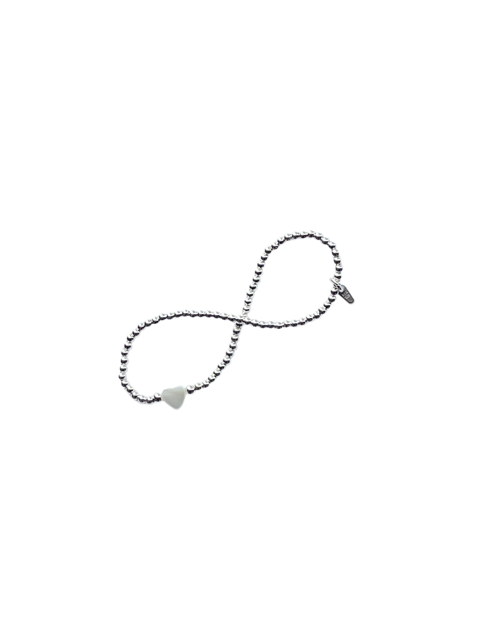 Pulsera de plata P 925 Madre Perla con acabado liso 2