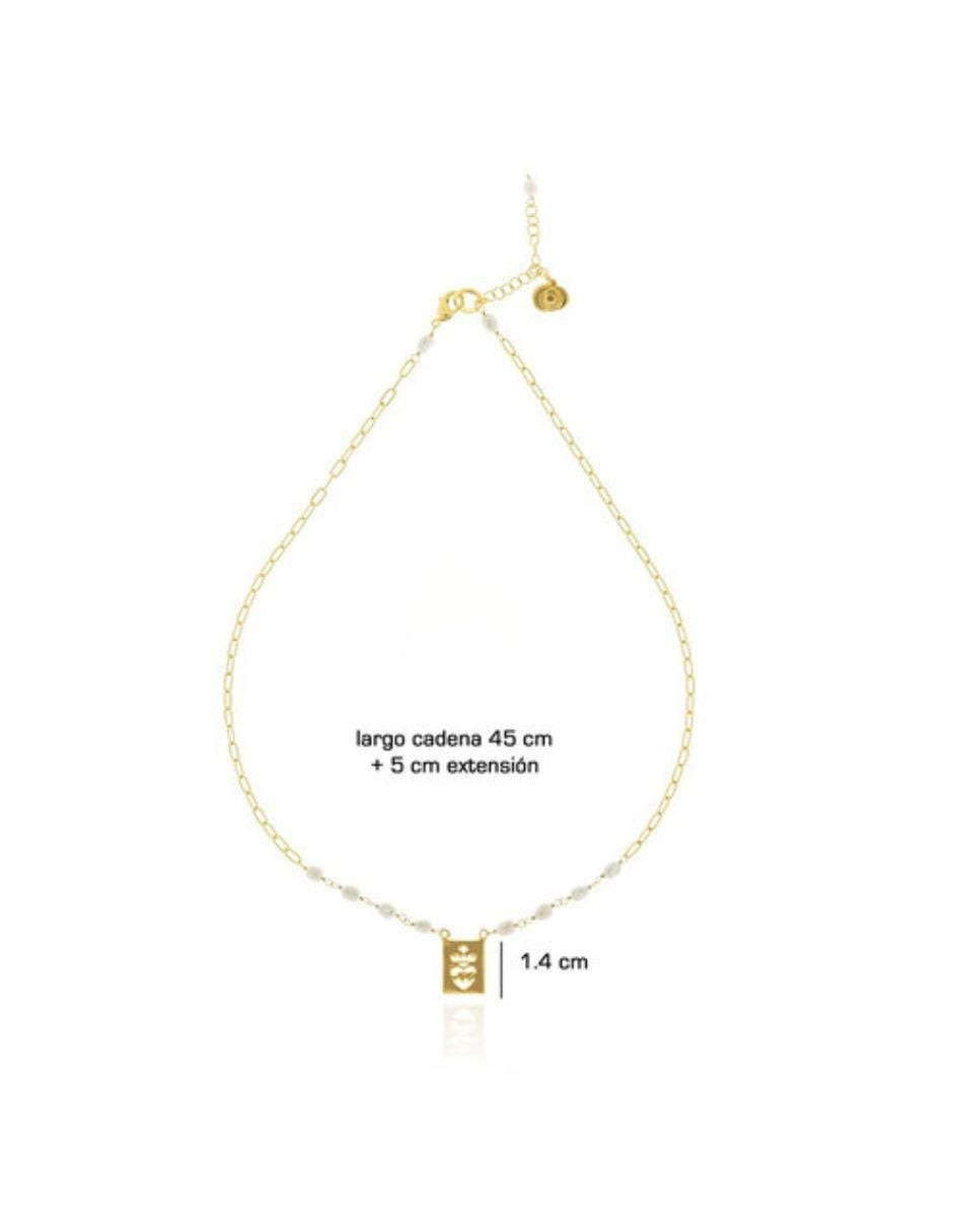 Collar con acabado baño de oro 2