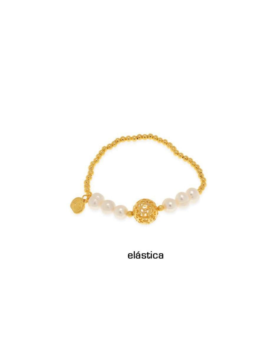 Pulsera Ablime Perlas acabado baño de oro 3
