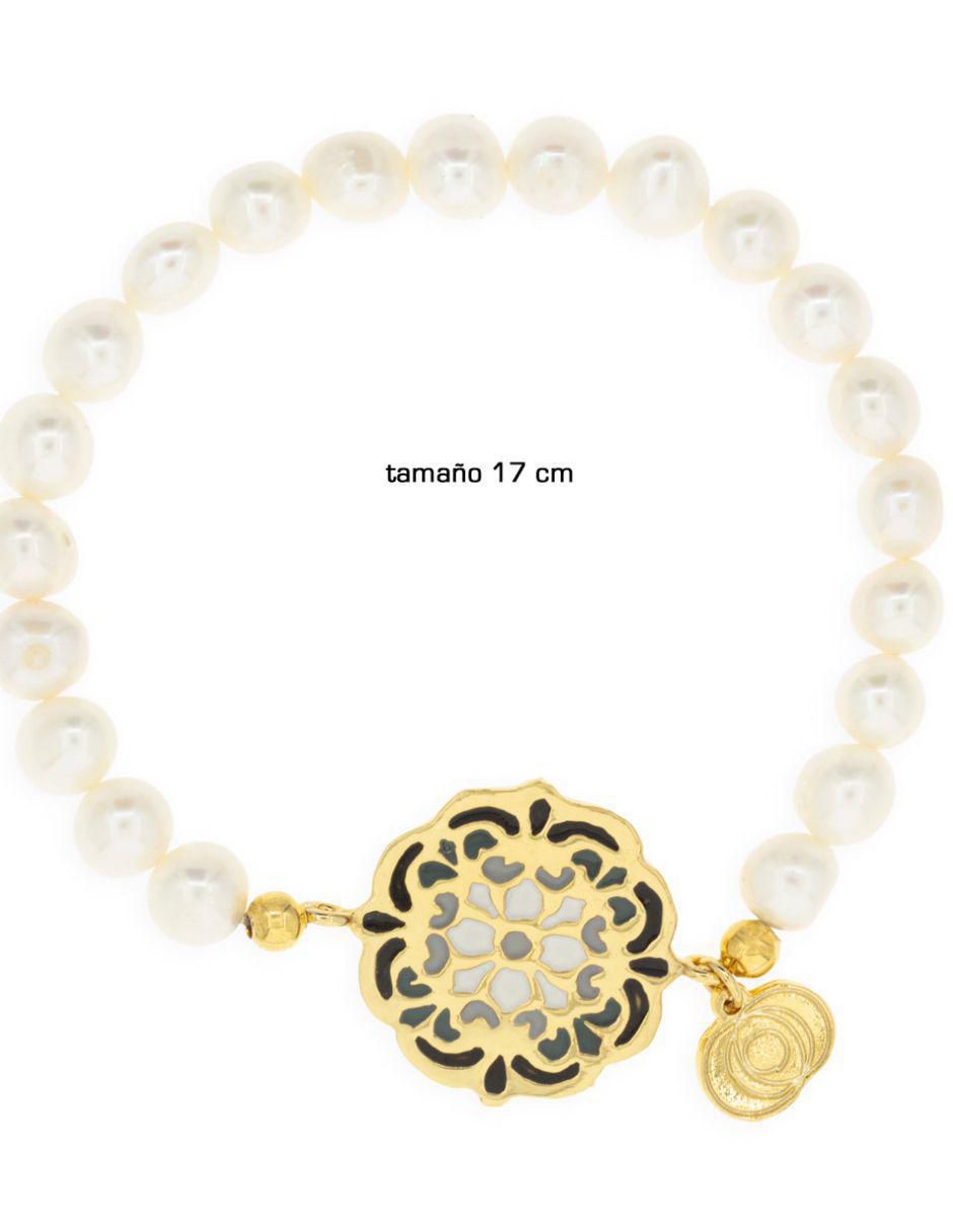 Pulsera con perla Ablime Perlas acabado baño de oro