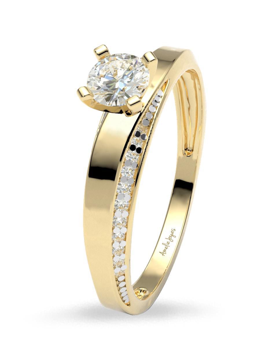 Anillo de compromiso 14 k 4