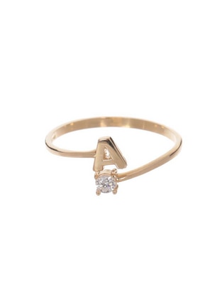 Solitario de oro 14 k Solitario de oro 14 k