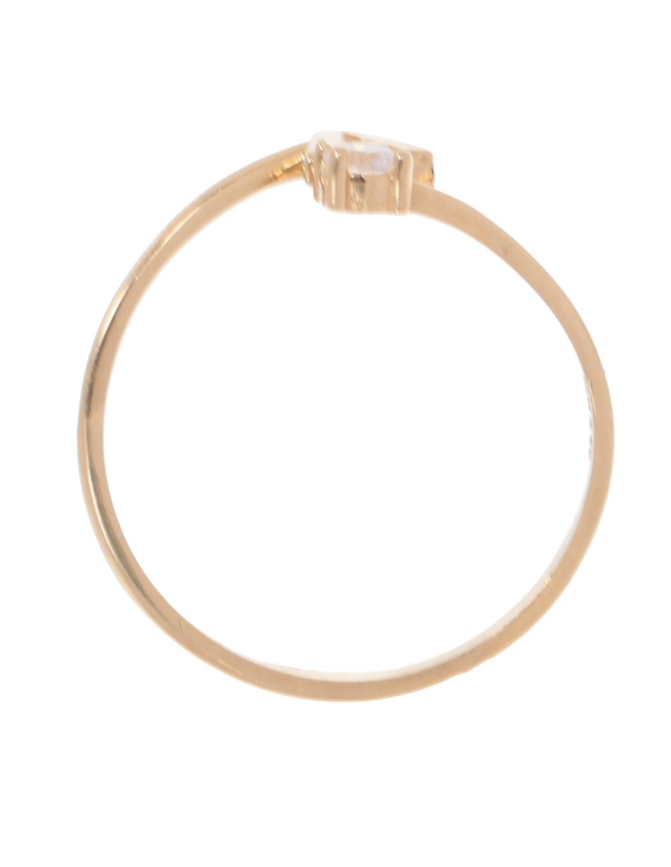 Solitario de oro 14 k 4