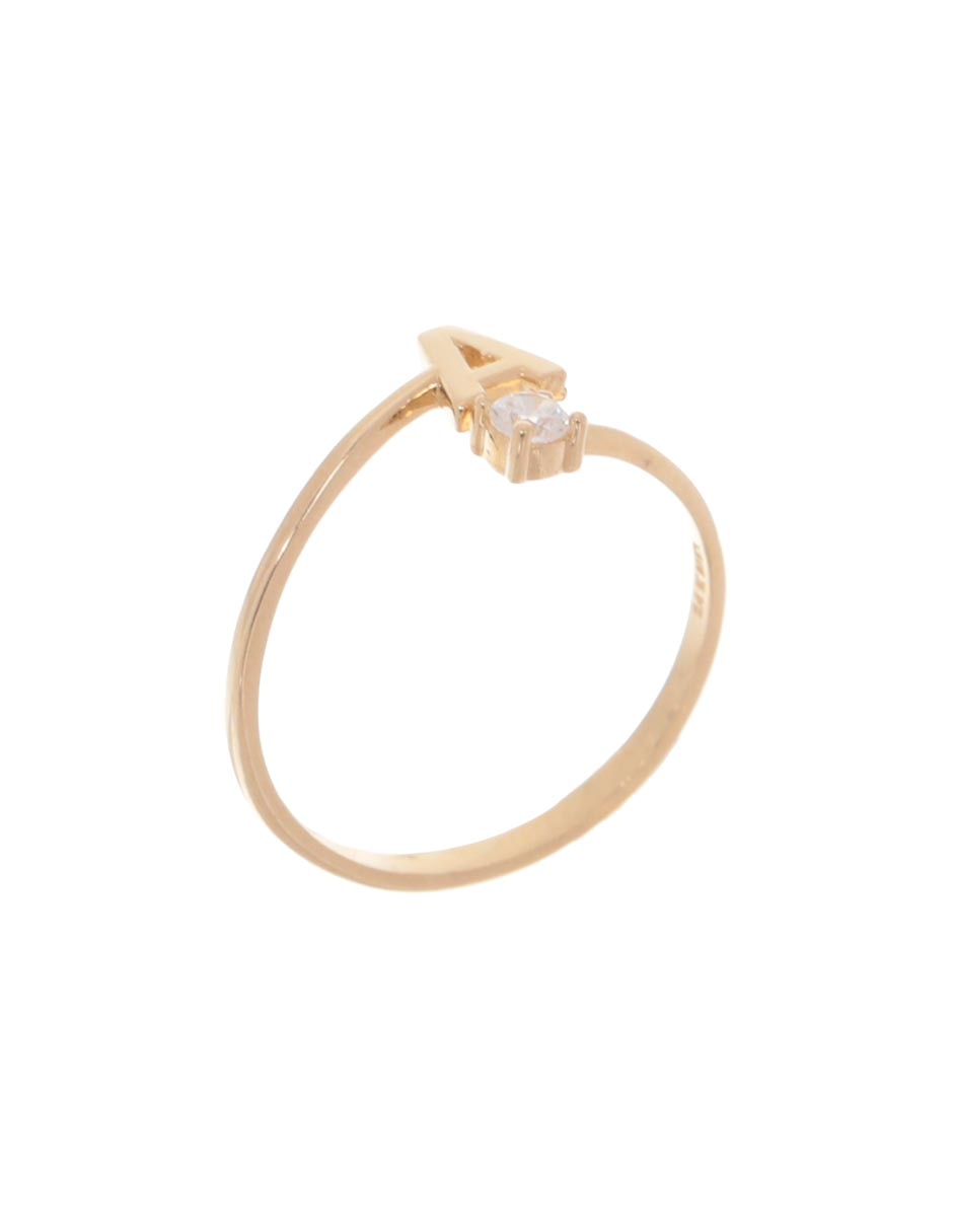 Solitario de oro 14 k 3