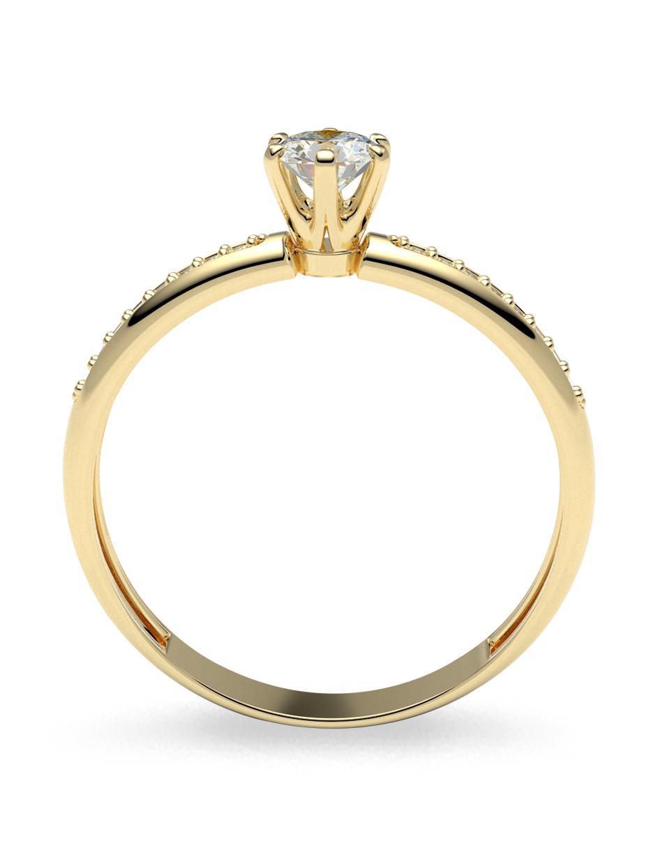 Anillo de compromiso 14 k 4
