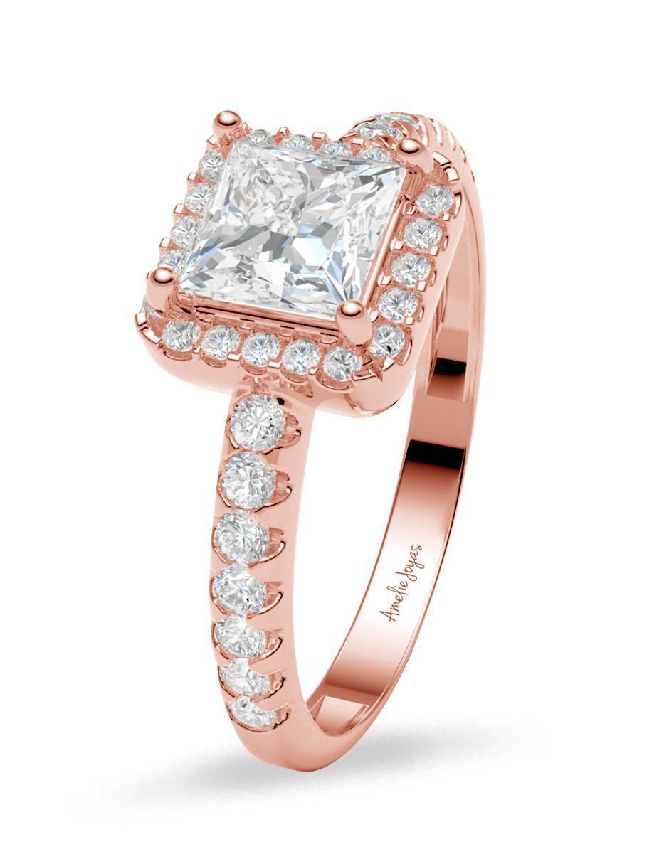 Anillo de compromiso 14 k 3