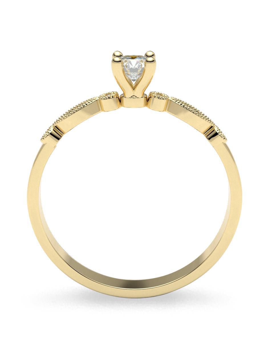 Anillo de compromiso 14 k 2