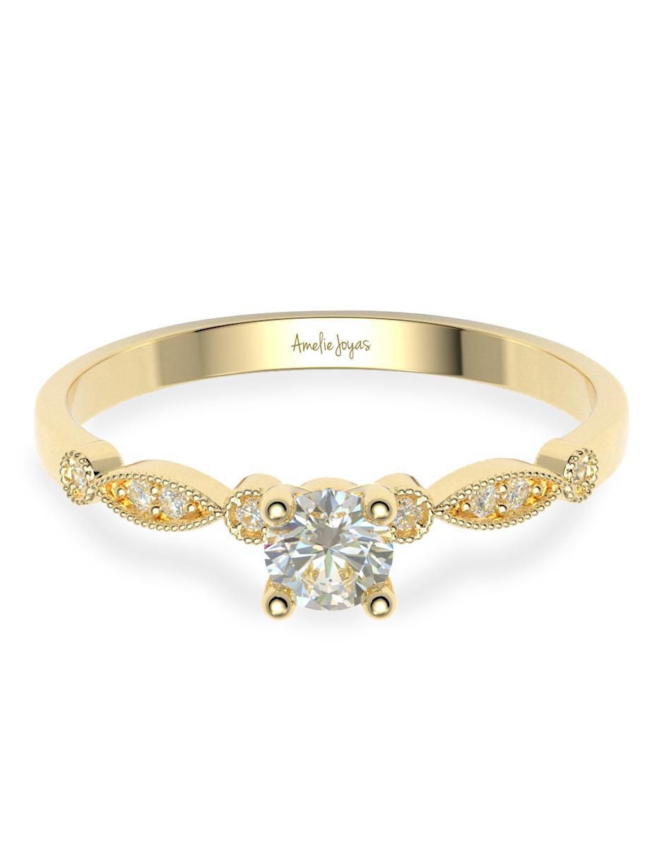 Anillo de compromiso 14 k Anillo de compromiso 14 k