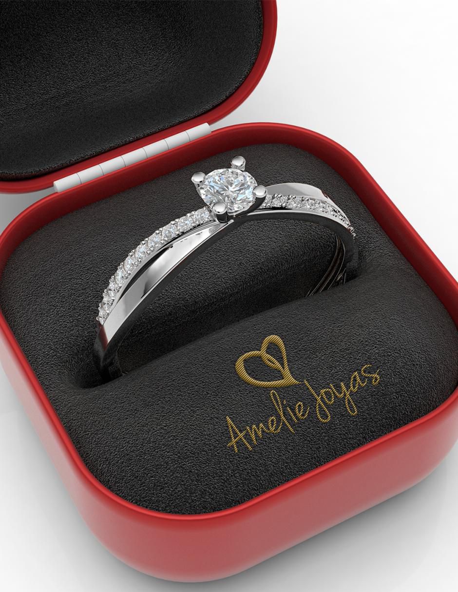 Anillo de compromiso 14 k 2