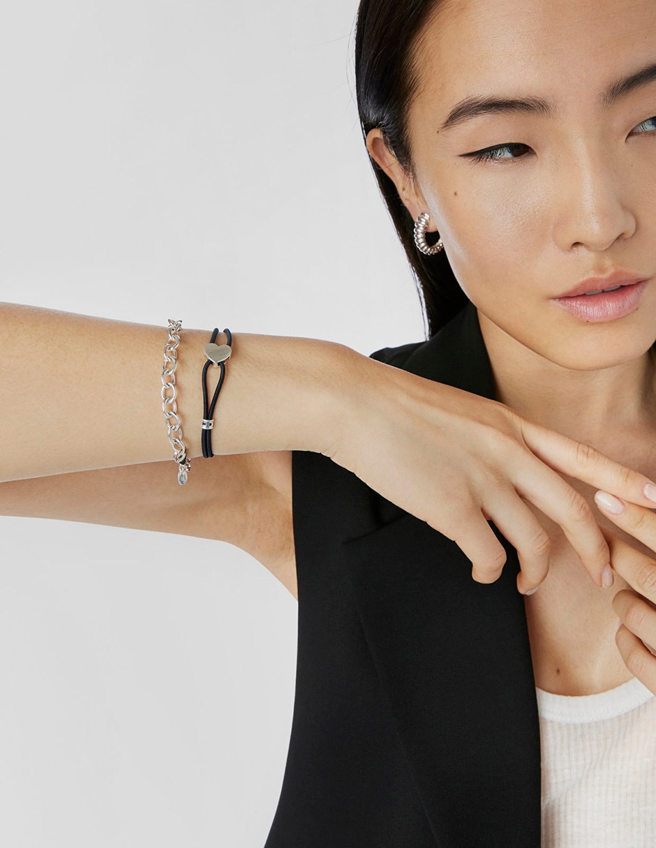 Pulsera de plata P 925 Sweet Dolls con acabado liso 4