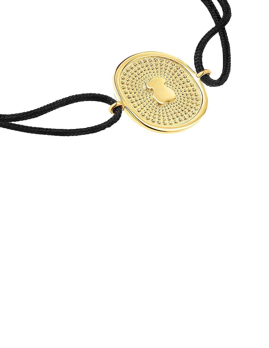 Pulsera de oro amarillo 18 k Oursin con acabado liso 3
