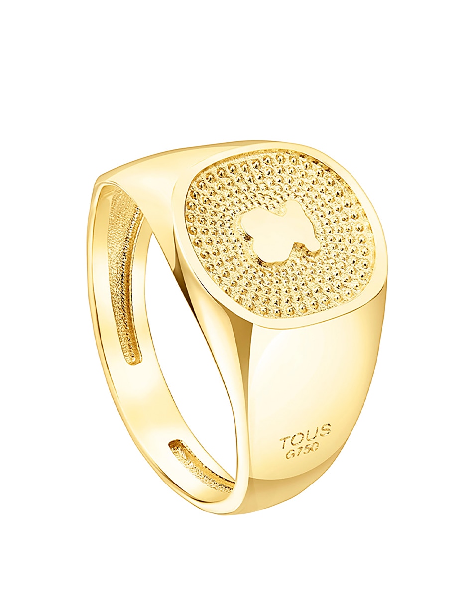 Anillo Oursin 18 k de oro brillante
