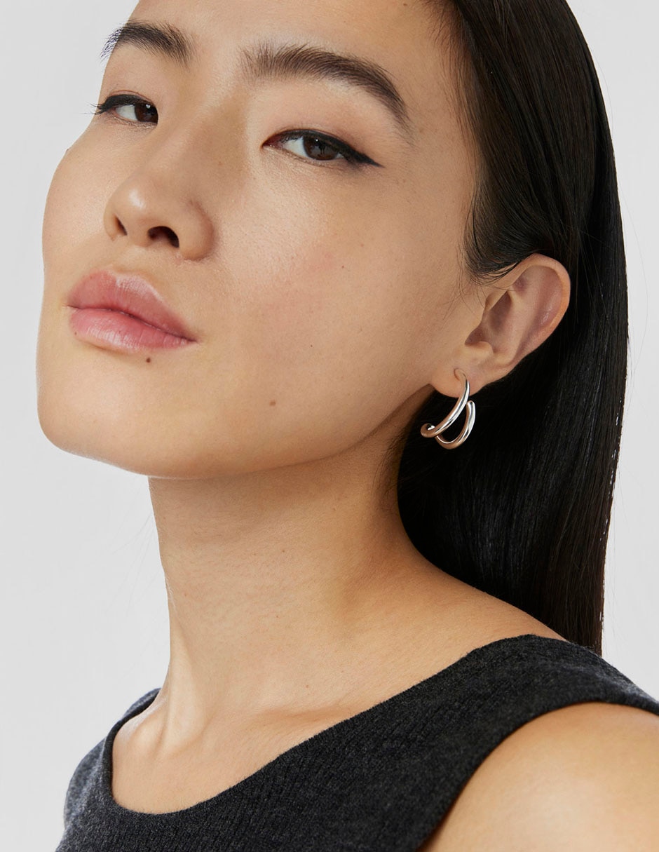 Aretes Bent de plata P 925 Aretes Bent de plata P 925
