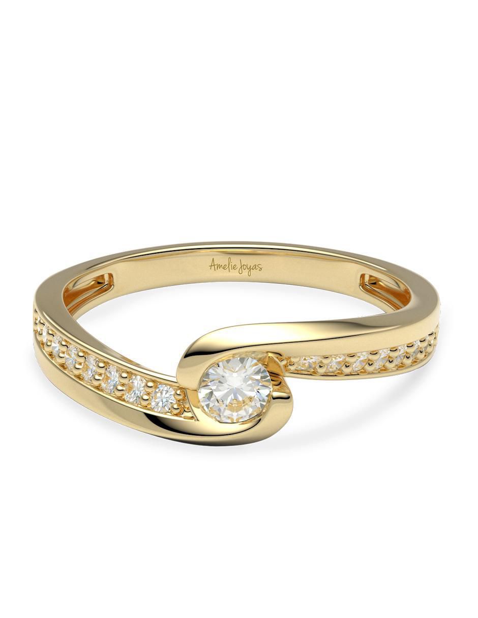 Anillo de compromiso 14 k Anillo de compromiso 14 k