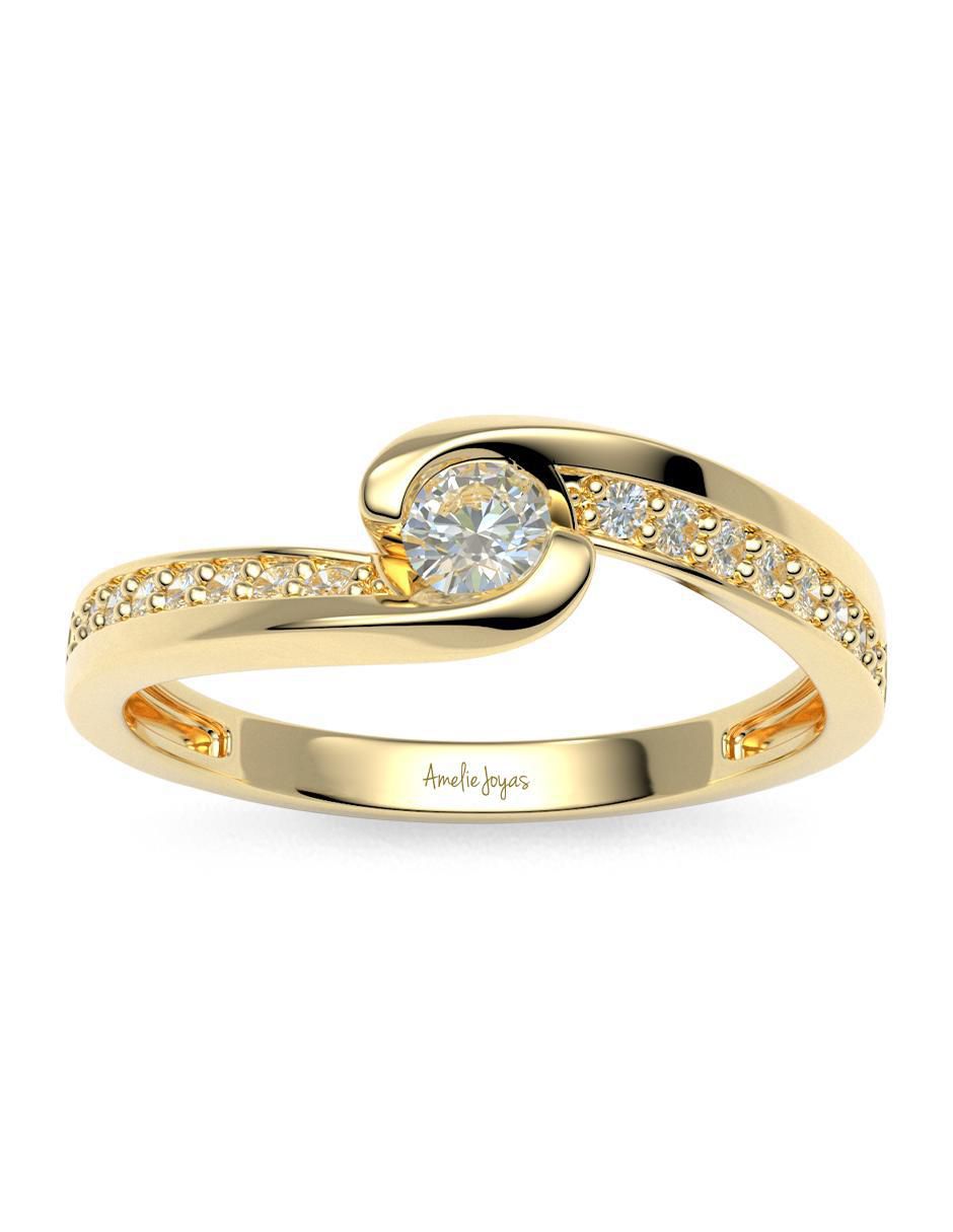 Anillo de compromiso 14 k 4