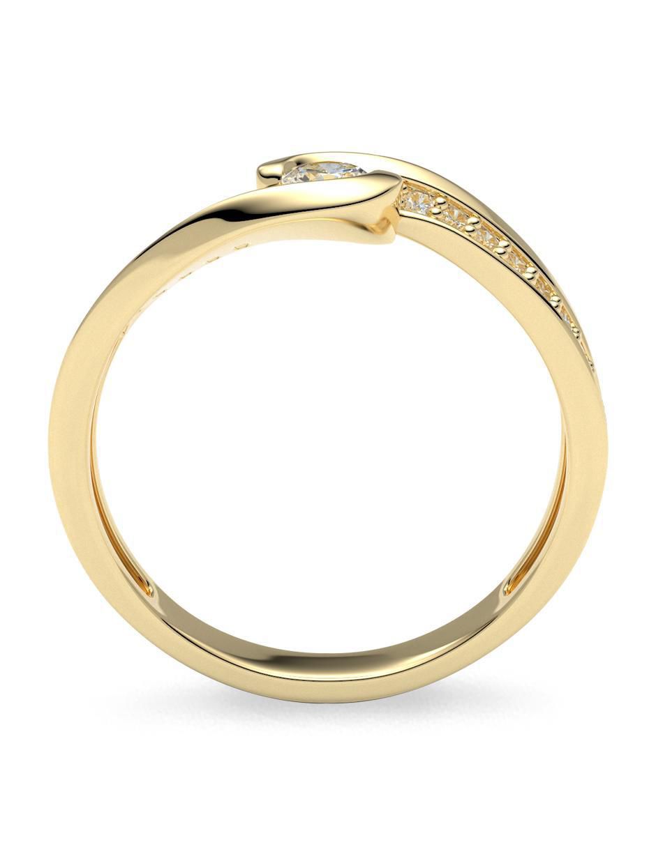 Anillo de compromiso 14 k 3