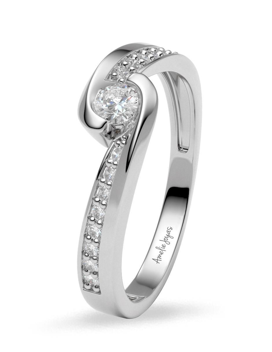 Anillo de compromiso 14 k 2
