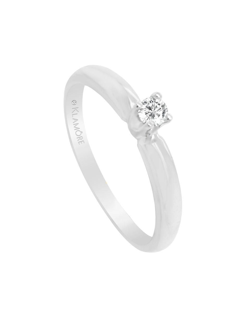 Solitario 14 k Aryan diamante 4