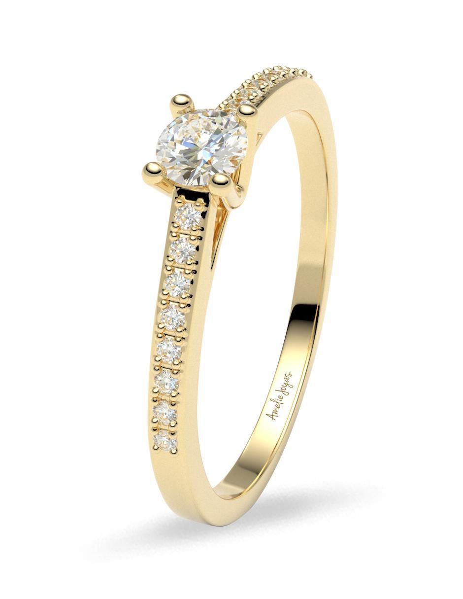 Anillo de compromiso 14 k 4