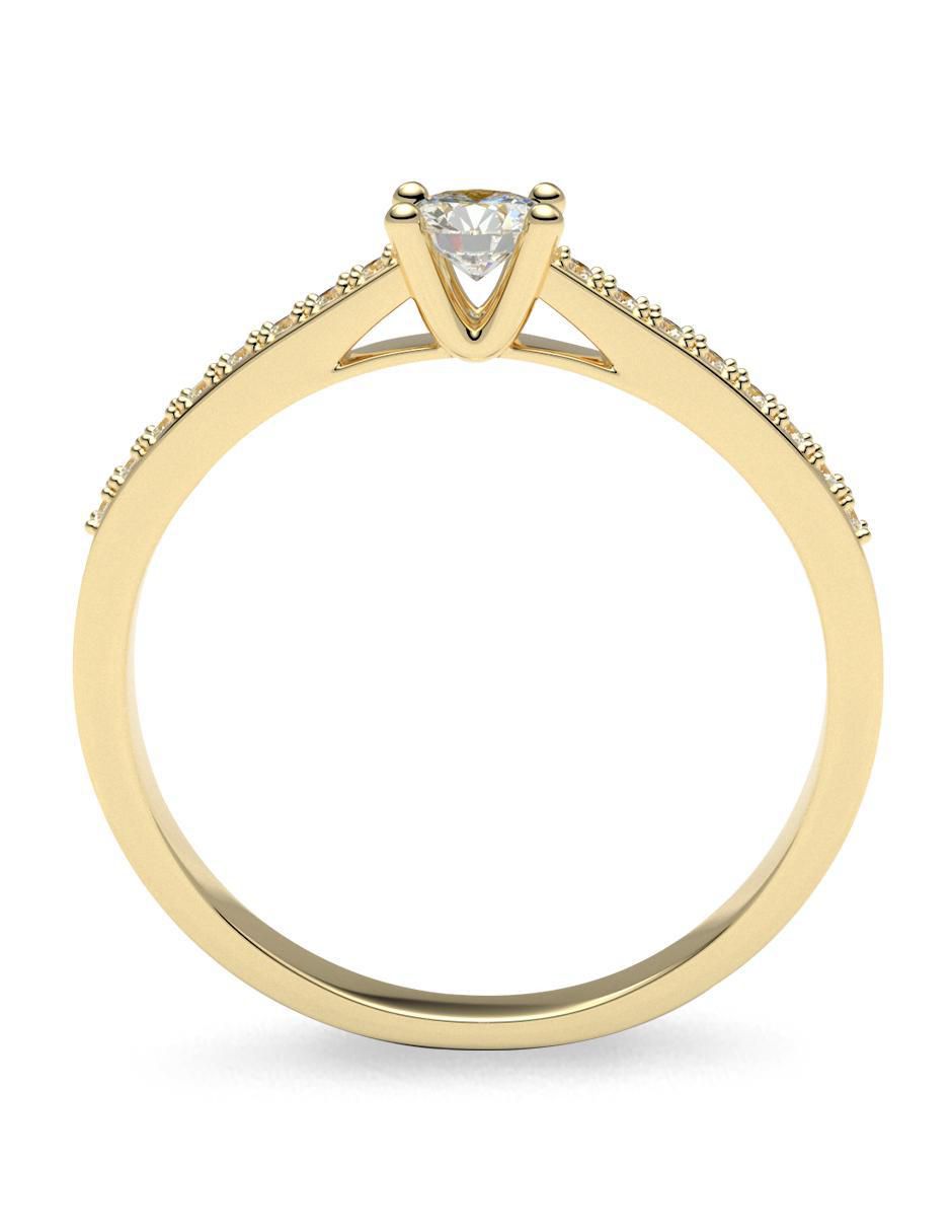 Anillo de compromiso 14 k 3