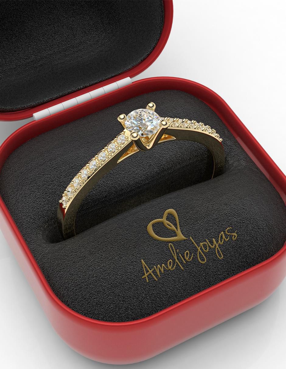 Anillo de compromiso 14 k 2