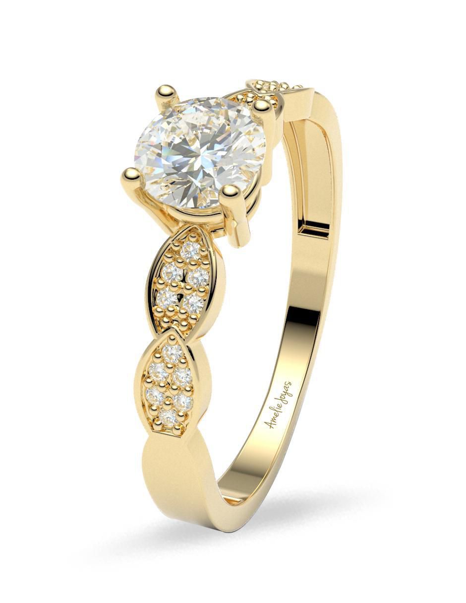 Anillo de compromiso 14 k 2