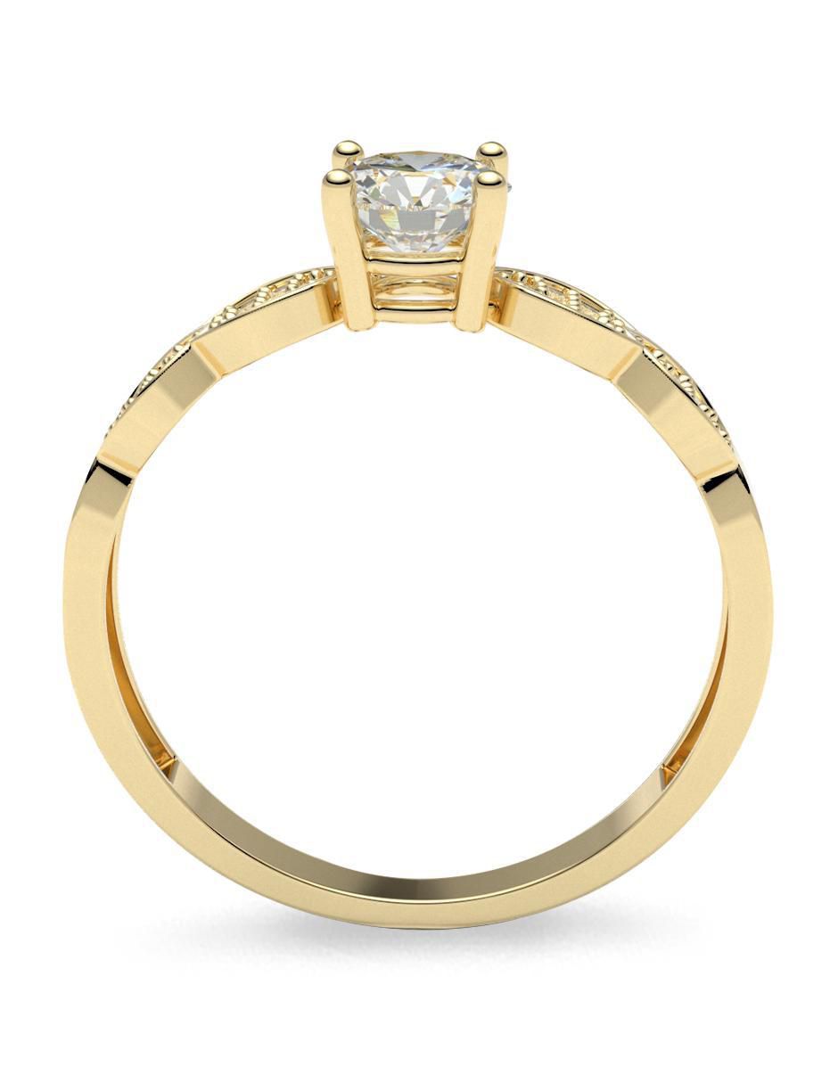 Anillo de compromiso 14 k 3