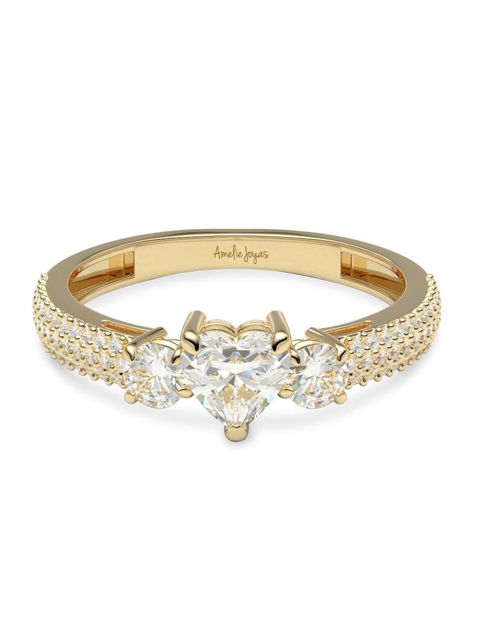 Anillo de compromiso 14 k