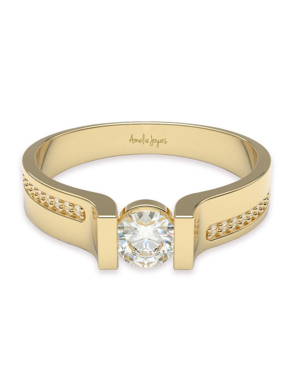 Anillo de compromiso 14 k