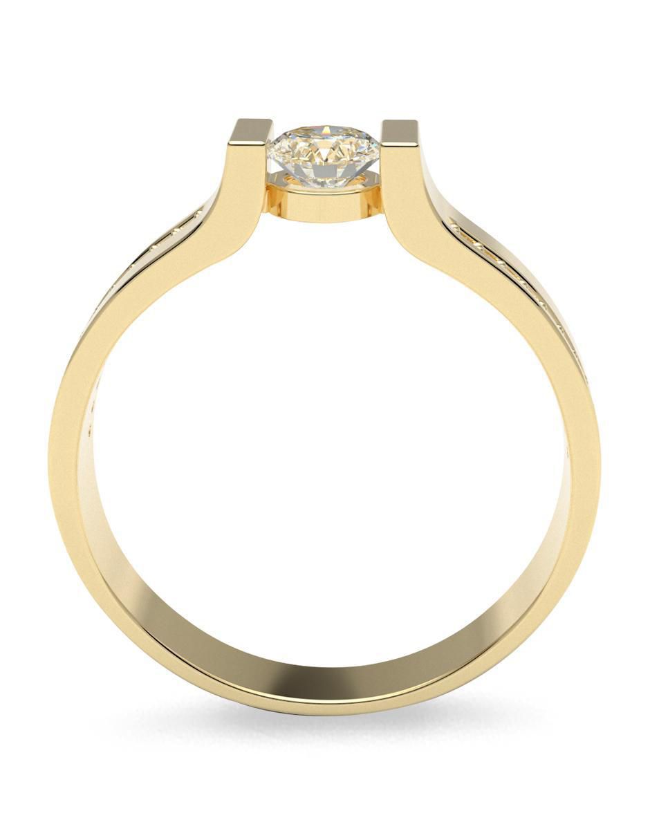 Anillo de compromiso 14 k 4