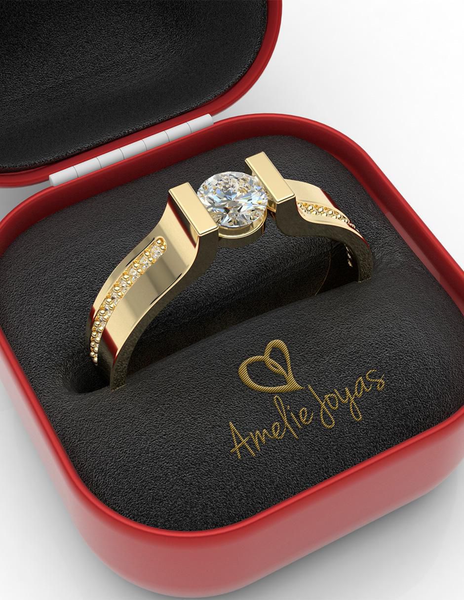 Anillo de compromiso 14 k 2