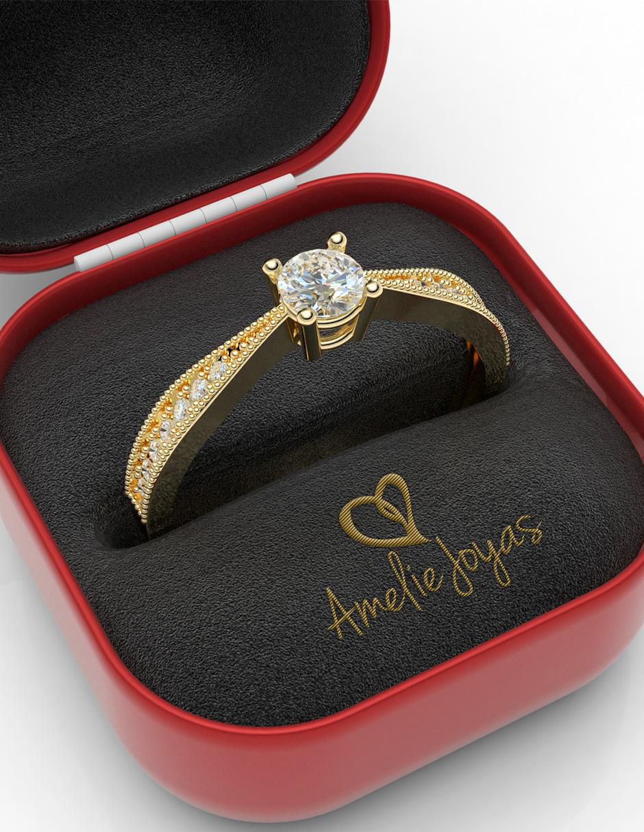 Anillo de compromiso 14 k 2