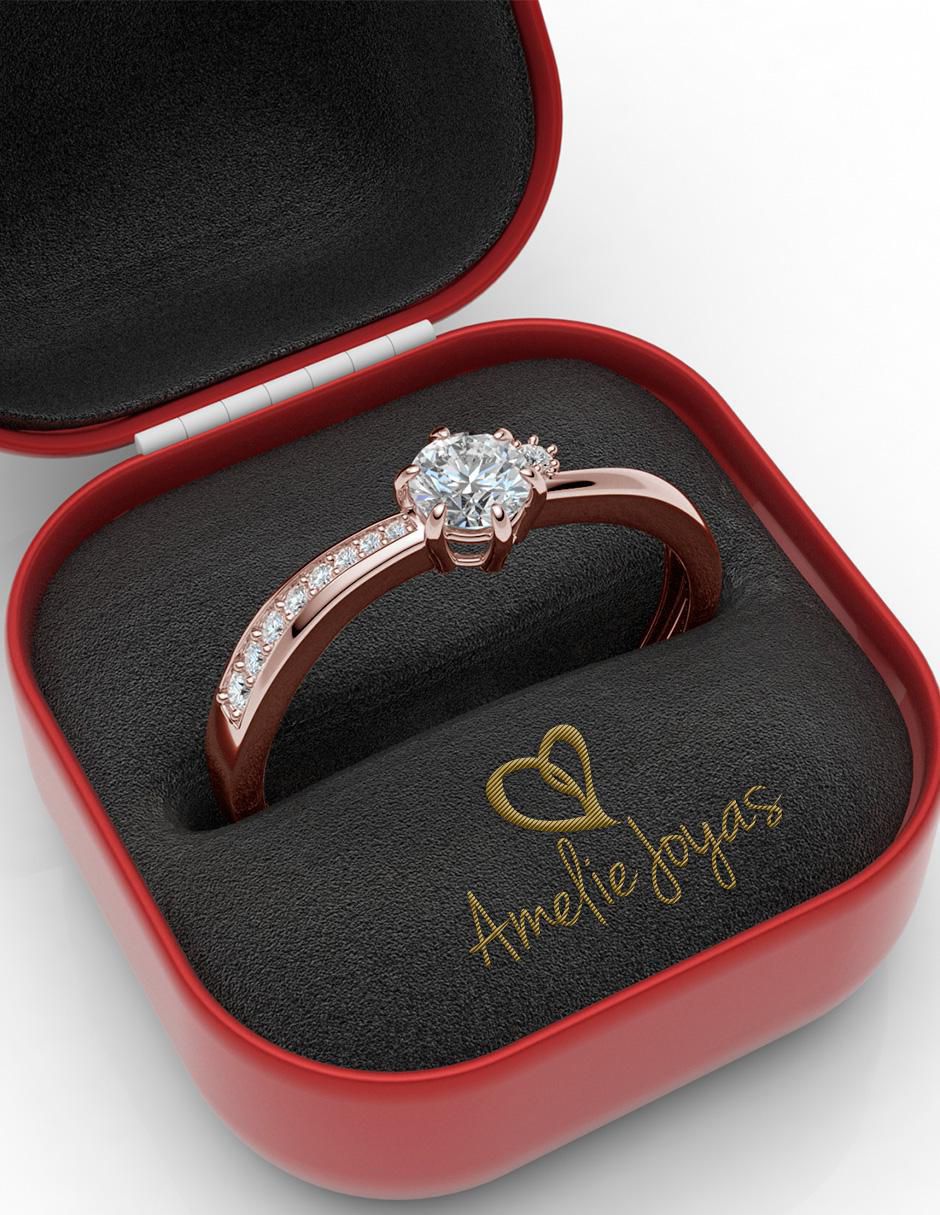 Anillo de compromiso 14 k 2