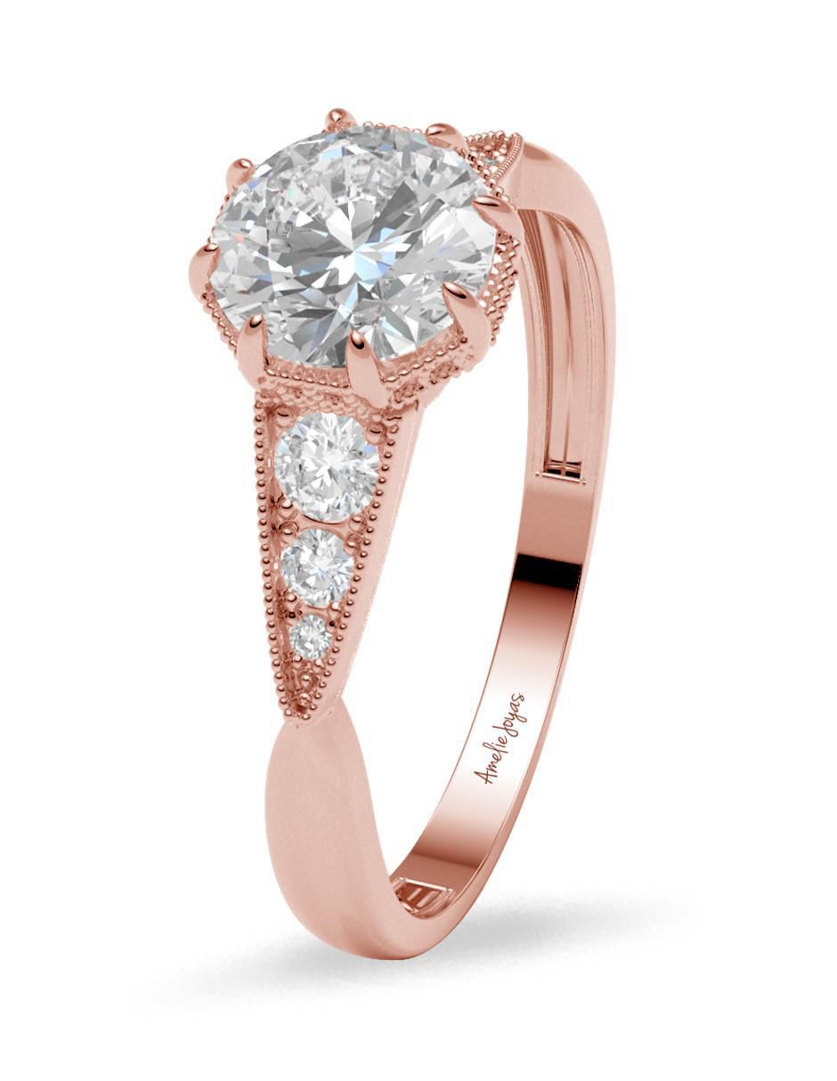 Anillo de compromiso 14 k 3