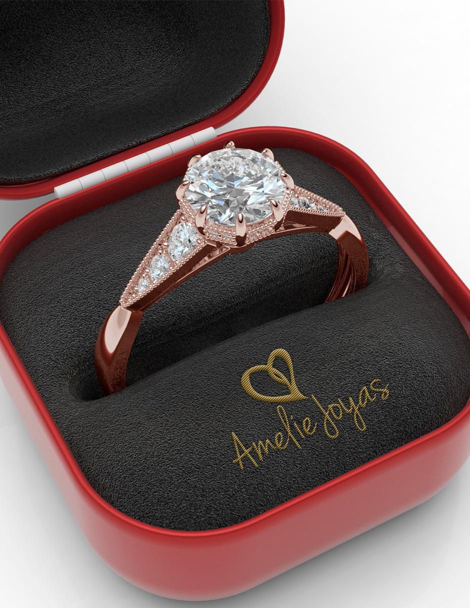 Anillo de compromiso 14 k 2
