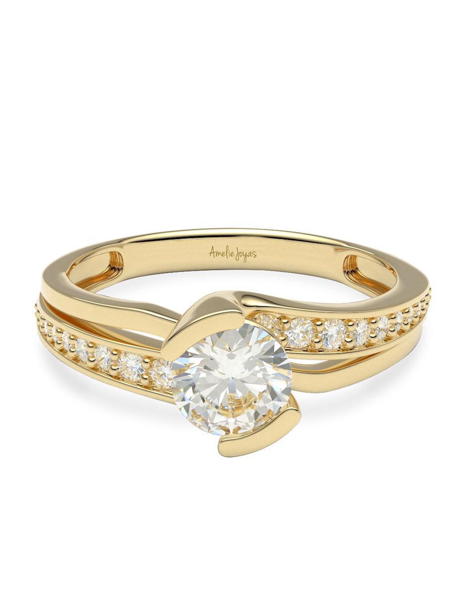 Anillo de compromiso 14 k