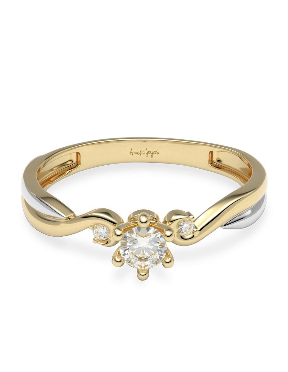 Anillo de compromiso 14 k