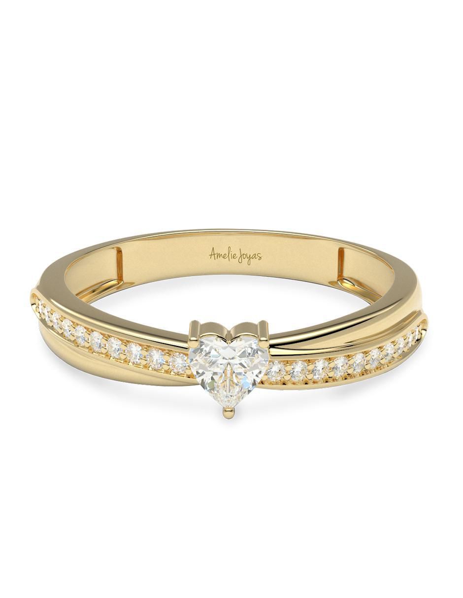 Anillo de compromiso 14 k