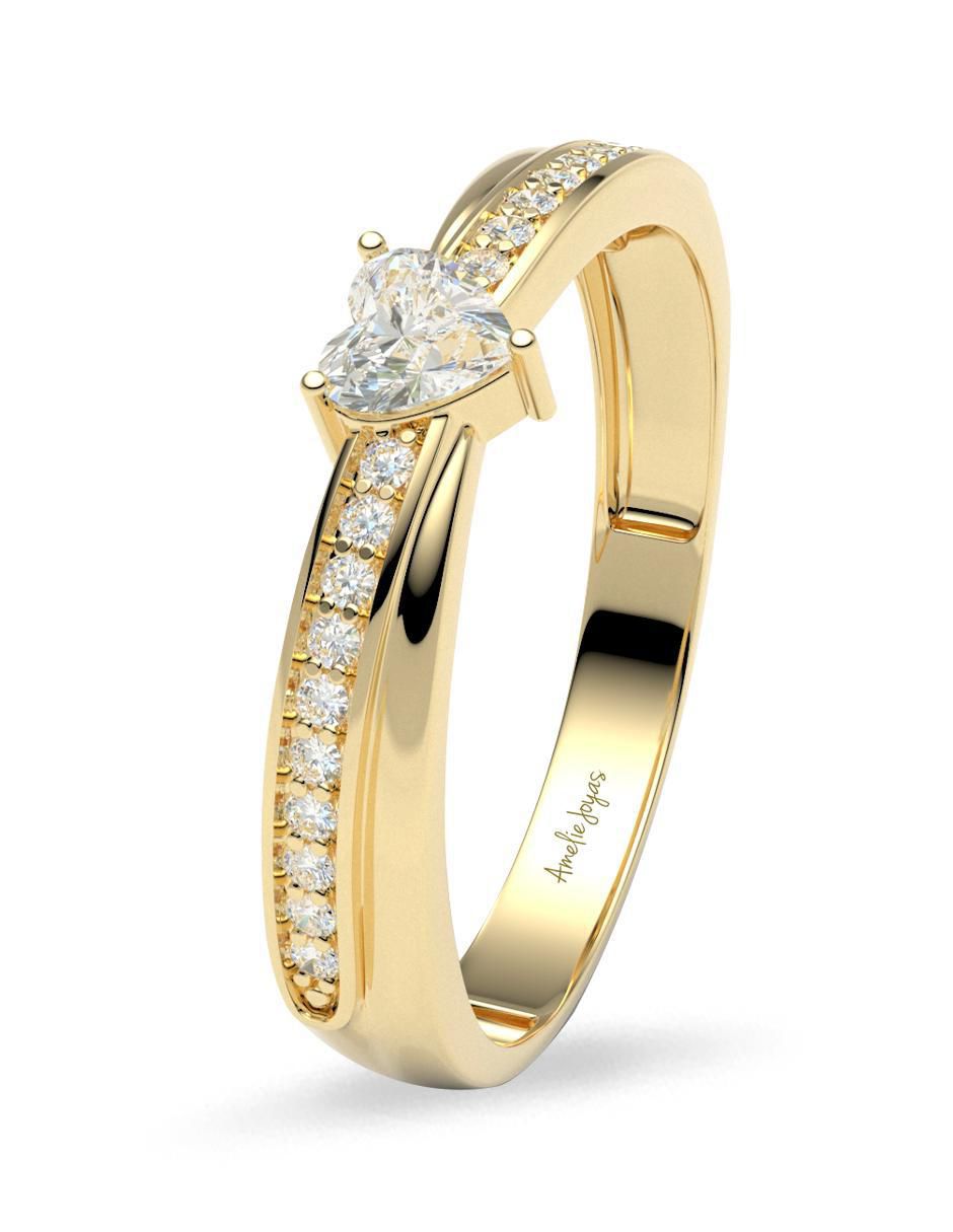 Anillo de compromiso 14 k 4