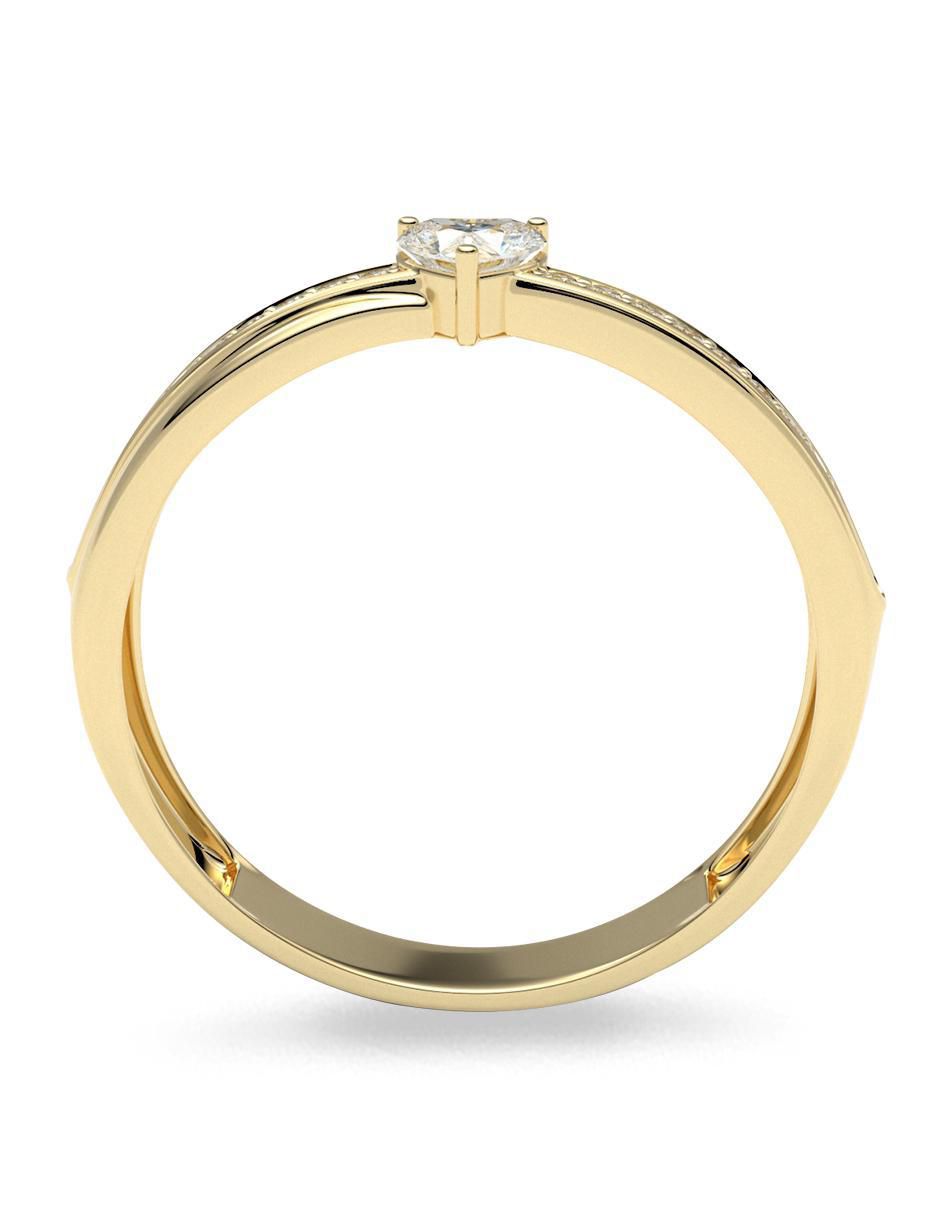 Anillo de compromiso 14 k 3