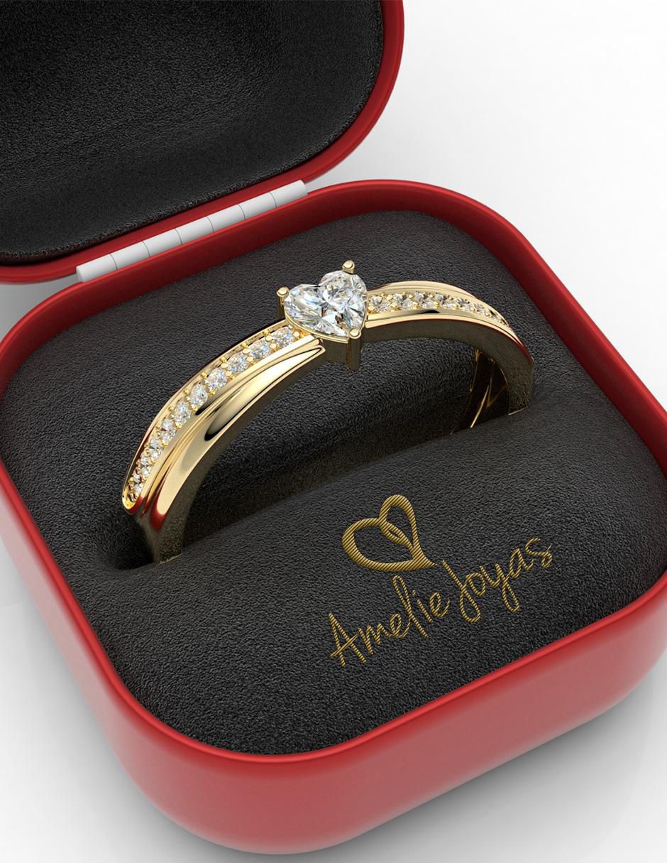 Anillo de compromiso 14 k 2