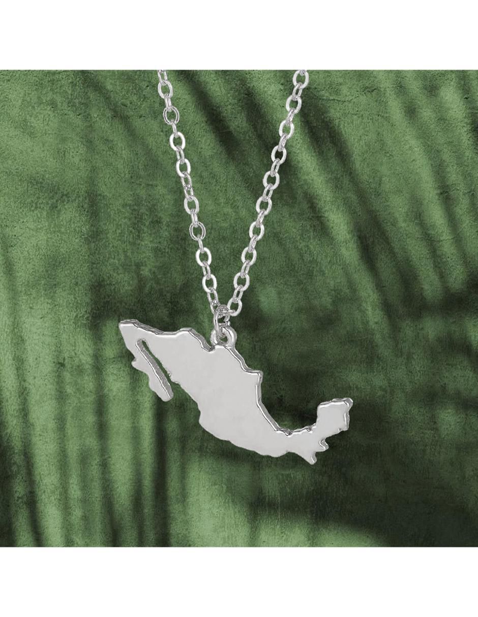 Collar de mapa acabado pulido 5