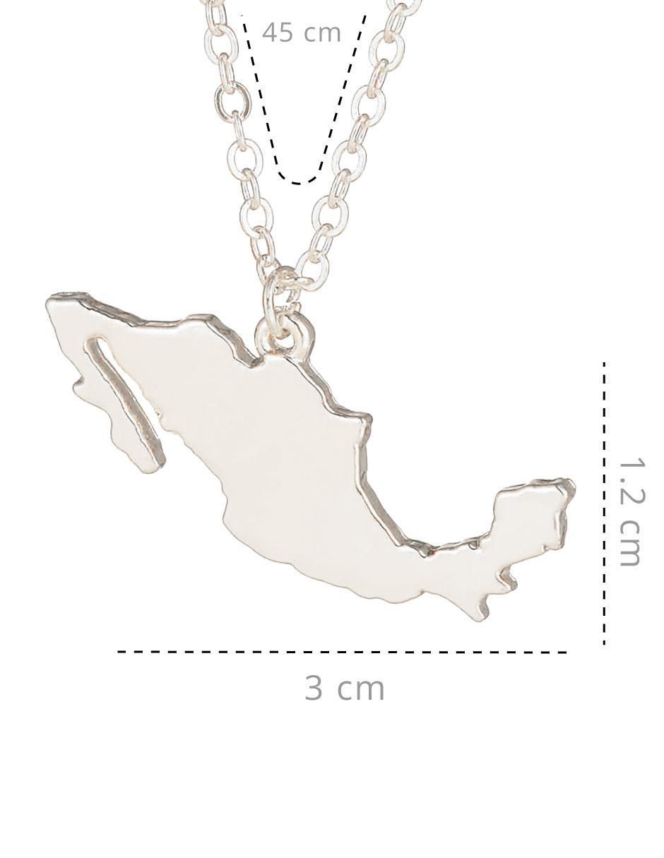 Collar de mapa acabado pulido 6
