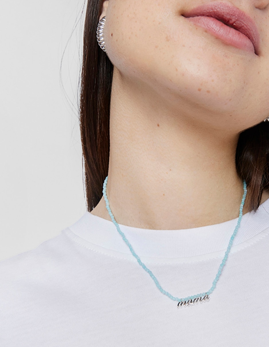 Collar circular Mamá de plata P 925 4