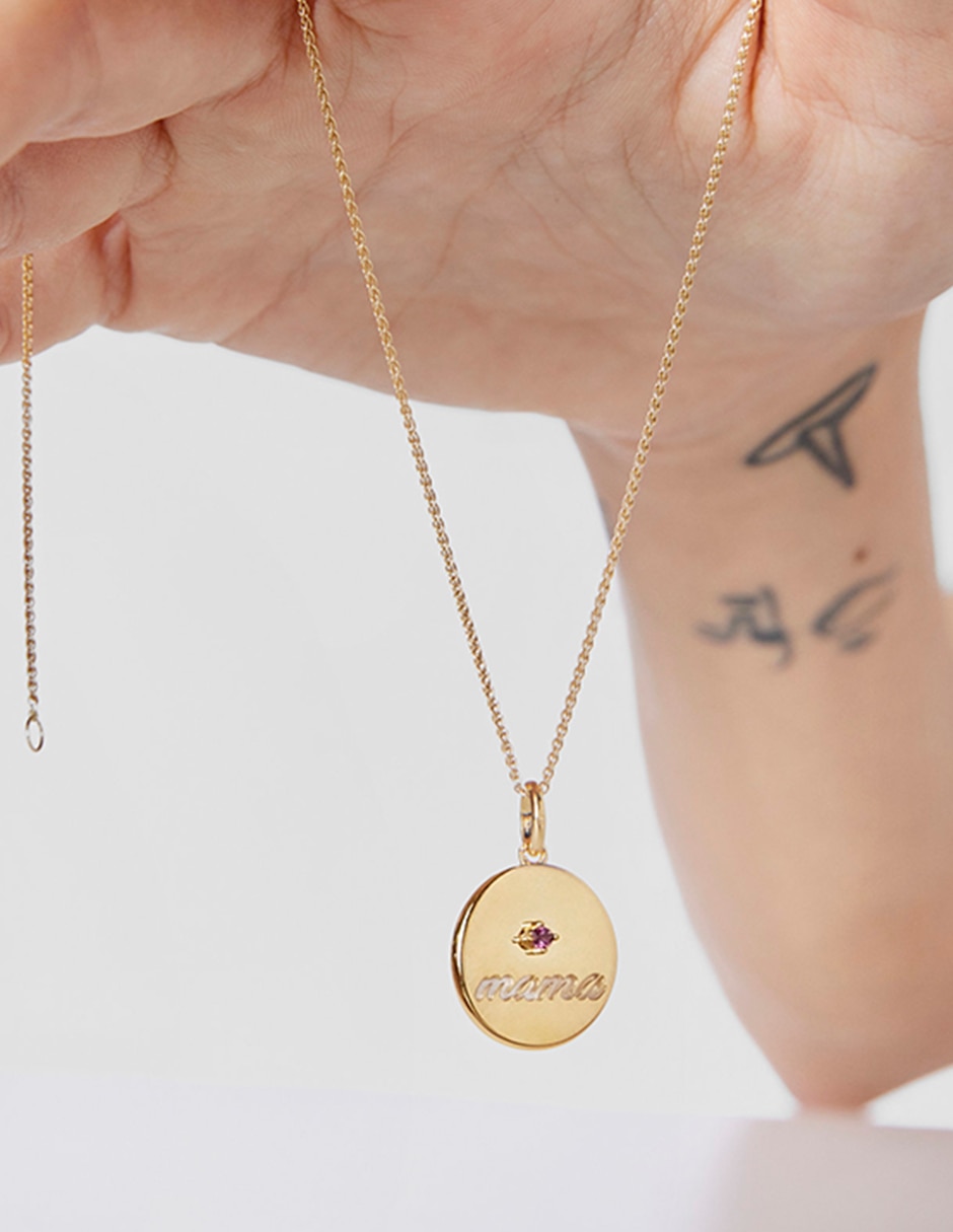 Medalla ovalada Tous Mama P 925 rodolita
