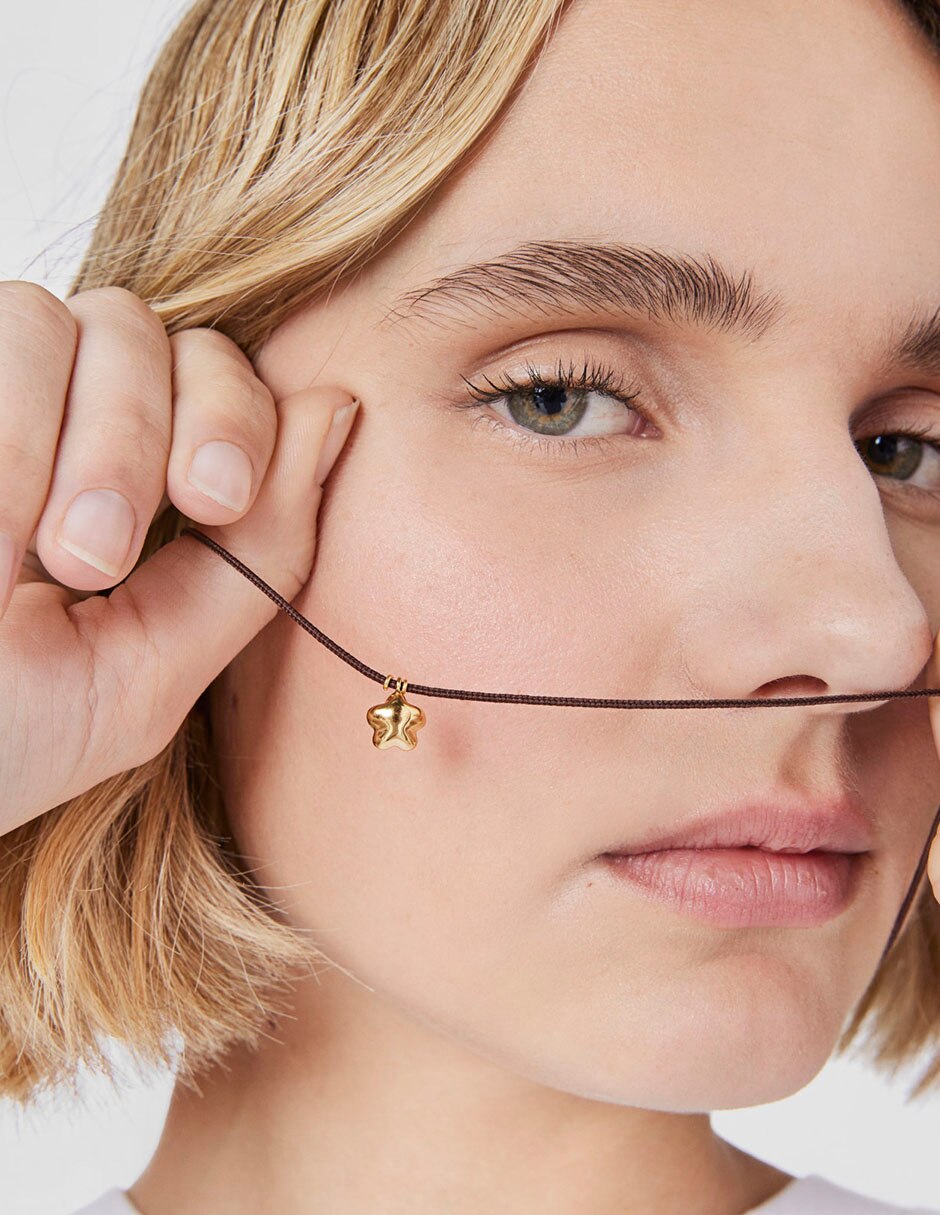 Collar de flor de oro 18 K 6